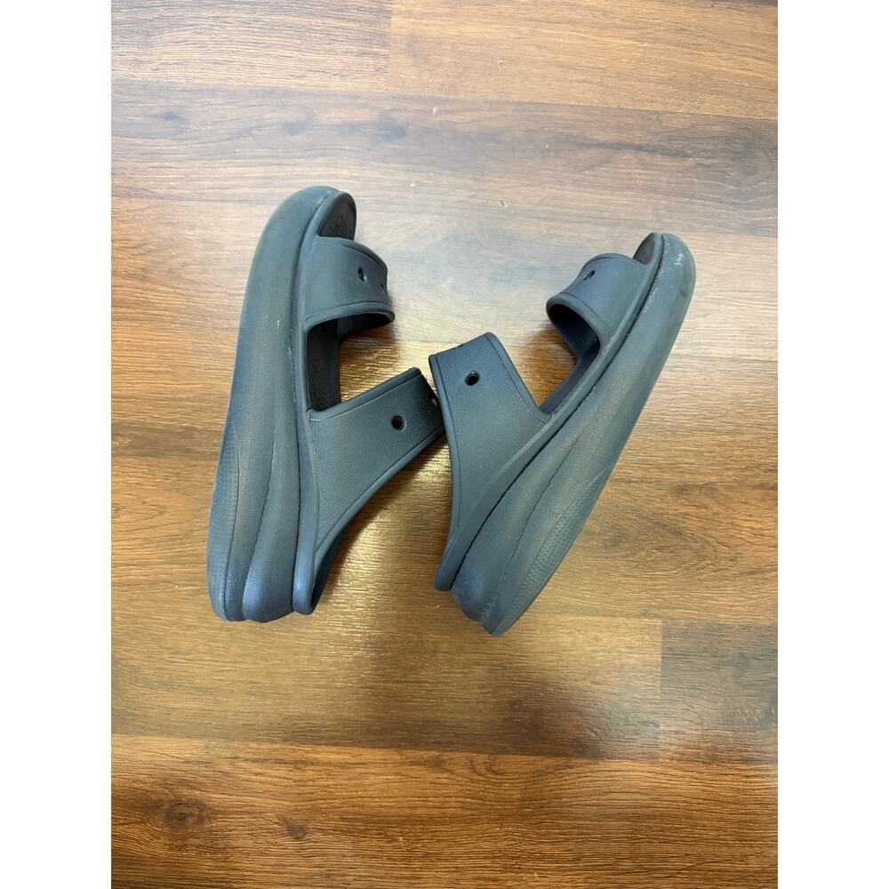 Crocs Classic Crush Platform Sandals Two Strap Black Sz M7 W9 Casual Beach - Picture 4 of 8